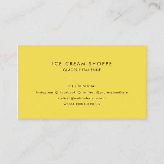 Spaß-Eiscreme-Muster-Muster Visitenkarte (Rückseite)