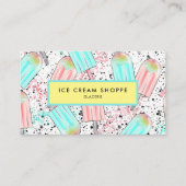 Spaß-Eiscreme-Muster-Muster Visitenkarte (Vorderseite)
