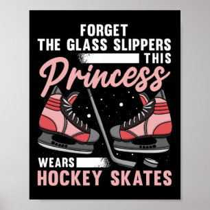 Spaß Eishockey-Art für Frauen Girls Eishockeyspiel Poster