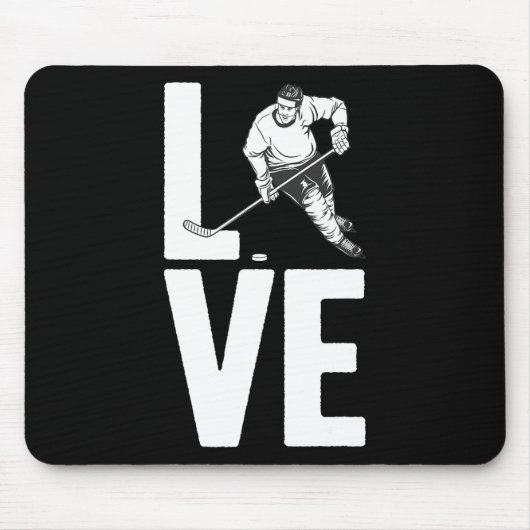 Spaß Eishockey Art für Männer Frauen Sport Eishock Mousepad (Vorne)