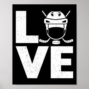 Spaß Eishockey Art für Männer Frauen Sport Eishock Poster
