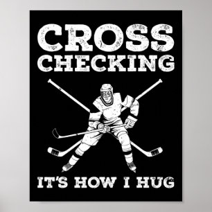 Spaß Eishockeykunst für Männer Frauen Eishockey Lo Poster