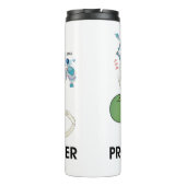 Spaß Eiweißproduzent Biologie Proteinsynthese Thermosbecher (Rückseite)