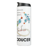 Spaß Eiweißproduzent Biologie Proteinsynthese Thermosbecher (Nach rechts gedreht)