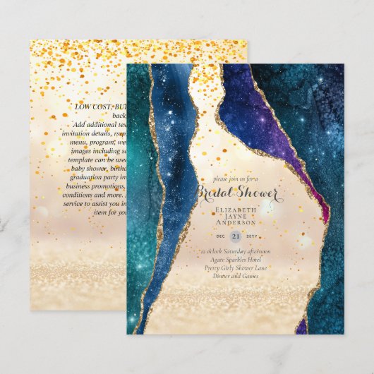 Spaß Elegant, Glittery BUDGET Brautparty (Vorne/Hinten)
