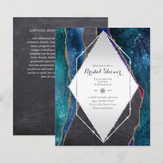 Spaß Elegant, Glittery BUDGET Brautparty (Vorne/Hinten)