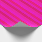 Spaß Elegante Fuchsia, Magenta, Rot, Hot Rosa Farb Geschenkpapier (Ecke)