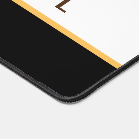 Spaß Eleganter Schwarz-weißer Streifen PICKLEBALL Schreibtischunterlage (Ecke)