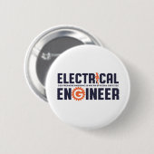Spaß Elektrotechnik, Funny Engineer Button (Vorne & Hinten)