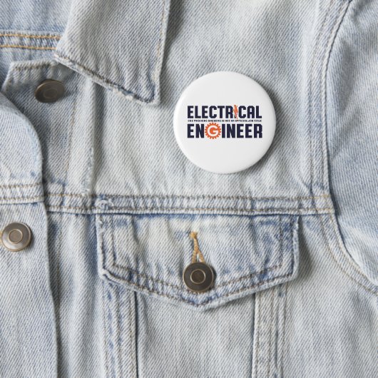 Spaß Elektrotechnik, Funny Engineer Button (Beispiel)