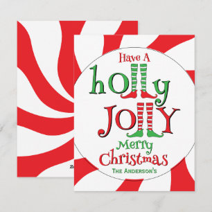 Spaß-Elfenbeine Frohe Weihnachten!  Feiertagskarte