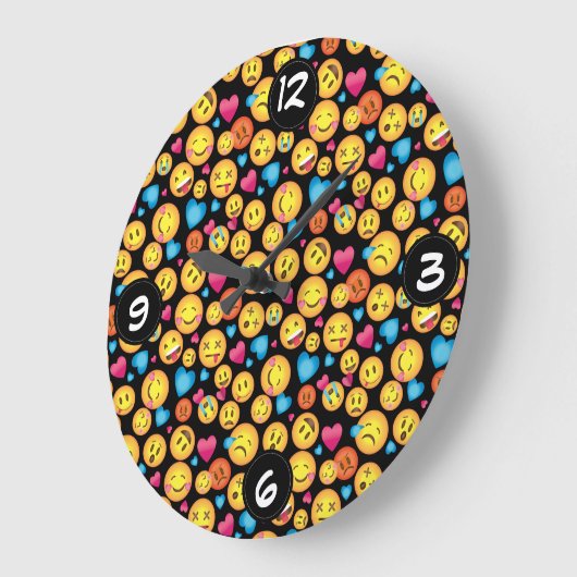 Spaß Emoji Wanduhr (Winkel)