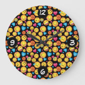 Spaß Emoji Wanduhr (Vorderseite)