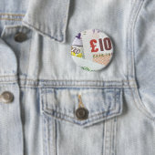 Spaß Englisch Geld Muster Zubehör Pfund Notizen Button (Beispiel)