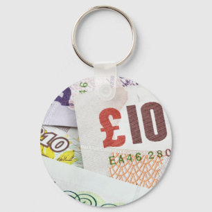 Spaß Englisch Geld Muster Zubehör Pfund Notizen Schlüsselanhänger
