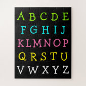 Spaß-englisches Alphabet beschriftet Puzzlespiel Puzzle (Vertikal)