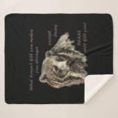 Spaß entMotivierend Zitatbeere töten Sie Sherpadecke (Vorderseite (Horizontal))