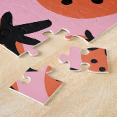 Spaß Erdbeere, handgezeichnet nahtloses Design. Puzzle (Seite)
