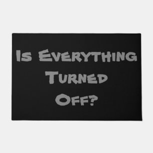 Spaß-Erinnerung vergessen nicht schwarze und grau Fußmatte