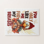 Spaß Erntedank Aktivität Albern Türkei Brüste Puzzle (Horizontal)