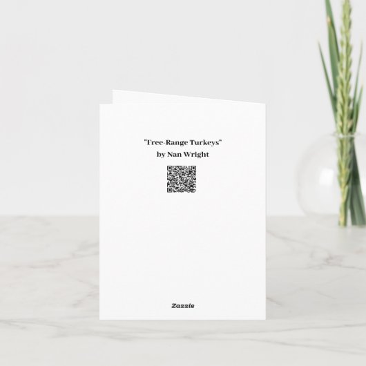 Spaß-Erntedank der Türkei Karte (Rückseite)