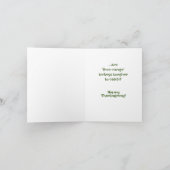 Spaß-Erntedank der Türkei Karte (Innenseite)