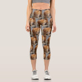 Spaß Erstellen benutzerdefinierter Fotosammlungs-F Capri Leggings (Vorderseite)