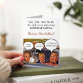 Spaß Erwachsene Vater, der zum Geburtstag Grußkart Dankeskarte