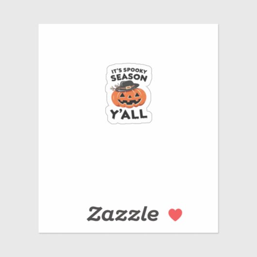 Spaß Es ist eine wunderbare Jahreszeit Y’all Pumpk Aufkleber (Blatt)