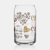 Spaß Es ist immer Zeit für Kaffee Dosenglas (Vorderseite)