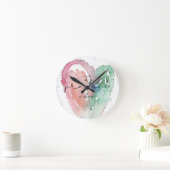 Spaß Es ist Prosecco O'Clock Wasserfarbe Runde Wanduhr (Zuhause)