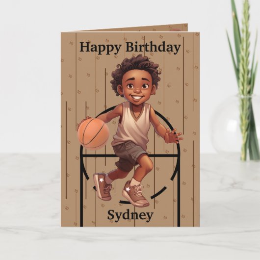 Spaß Ethnic Boys Geheimnachricht glücklich Geburts Karte (Vorderseite)