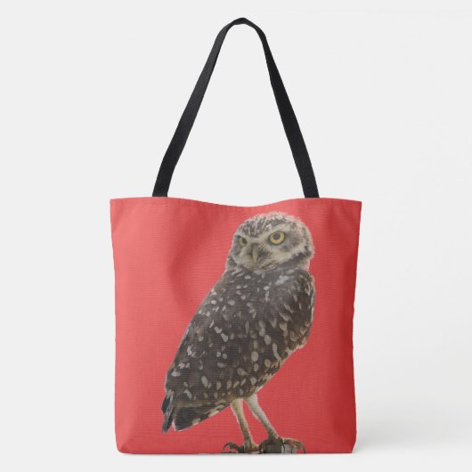 Spaß-Eulen-Tasche Tasche (Rückseite)