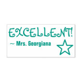 Spaß "EXCELLENT!" Briefmarke aus Kautschuk Permastempel (Design)