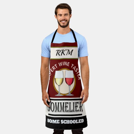 Spaß Expert WINE Taster All-over Print-Schürze Schürze (Getragen)