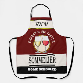 Spaß Expert WINE Taster All-over Print-Schürze Schürze