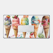 Spaß Extravagante ICE CREAM CONES Schreibtischunterlage (Tastatur & Maus)