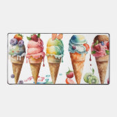 Spaß Extravagante ICE CREAM CONES Schreibtischunterlage (Vorderseite)