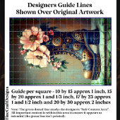 Spaß Extrem Steampunk Boot, floral DG2LF Decoupage Seidenpapier