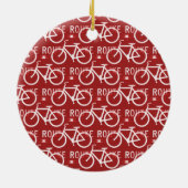 Spaß-Fahrrad-Weg Fixie Keramik Ornament (Hinten)