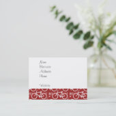 Spaß-Fahrrad-Weg Fixie Visitenkarte (Stehend Vorderseite)