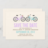 Spaß-Fahrräder Hochzeit retten das Datum Save The Date (Vorne/Hinten)