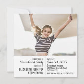 Spaß Fakten 2 Foto Moderne Ankündigung Abschluss (Rückseite)