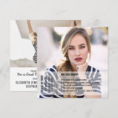 Spaß Fakten Abschluss Ankündigung 2 Foto modern (Vorne/Hinten)