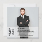 Spaß Fakten Abschluss Ankündigung 2 Foto modern (Vorderseite)