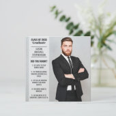 Spaß Fakten Abschluss Ankündigung 2 Foto modern (Stehend Vorderseite)