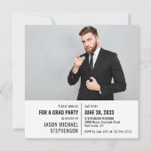 Spaß Fakten Abschluss Ankündigung 2 Foto modern (Rückseite)