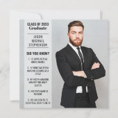 Spaß Fakten Abschluss Ankündigung 2 Foto modern (Vorderseite)