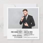 Spaß Fakten Abschluss Ankündigung 2 Foto modern (Rückseite)