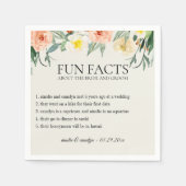 Spaß Fakten Blumengarten Personalisiertes Papier N Serviette (Vorderseite)